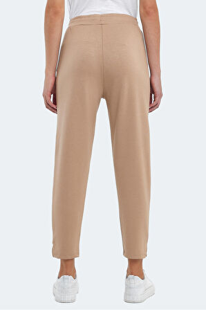 Slazenger VELAR I Kadın Cepli Bej Eşofman Altı