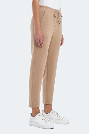 Slazenger VELAR I Kadın Cepli Bej Eşofman Altı