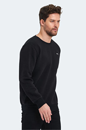 Slazenger KONNOR IN Erkek Sweatshirt Siyah