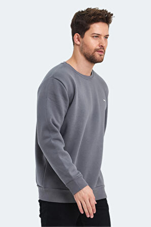 Slazenger KONNOR IN Erkek Sweatshirt Koyu Gri