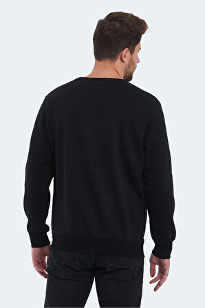 Slazenger KORAL IN Erkek Sweatshirt Siyah