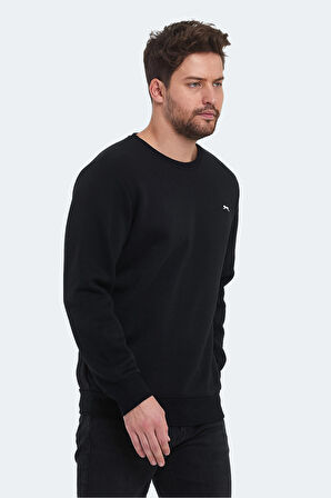 Slazenger KORAL IN Erkek Sweatshirt Siyah
