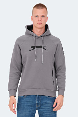 Slazenger KNIFE I Erkek Sweatshirt Koyu Gri