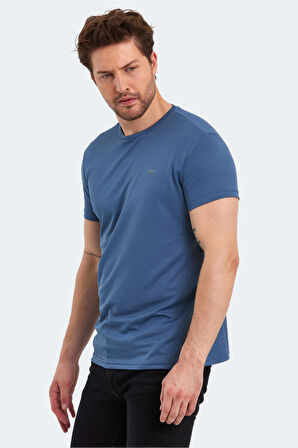 Slazenger REPUBLIC Erkek Kısa Kol T-Shirt Indigo