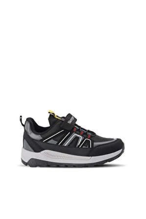 Slazenger KROSS KTN Çocuk Cırt Cırtlı Siyah / Beyaz Günlük Spor Ayakkabısı