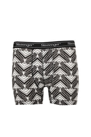 Slazenger JAMA Erkek Boxer İç Giyim Gri / Beyaz