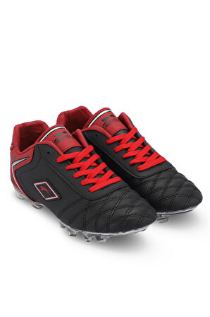 Slazenger HUGO KR Erkek Futbol Ayakkabı Siyah / Kırmızı