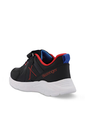 Slazenger VACATION I Çocuk Cırt Cırtlı Siyah / Kırmızı Günlük Spor Ayakkabısı