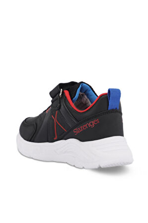 Slazenger VACATION I Unisex Çocuk Sneaker Ayakkabı Siyah / Kırmızı