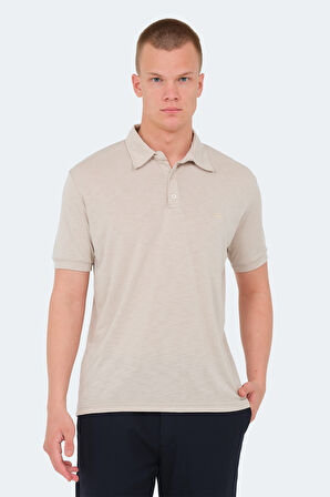 Slazenger KATSURO Erkek Polo Yaka Bej Tişört