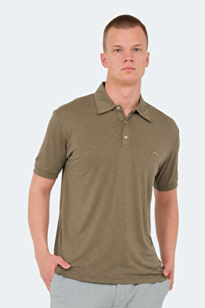 Slazenger KATSURO Erkek Polo Yaka Haki Tişört