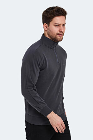 Slazenger SAMMY IN Erkek Sweatshirt Koyu Gri