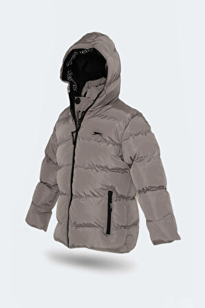 Slazenger NEONS IN Unisex Çocuk Mont &amp; Kaban Taş Gri