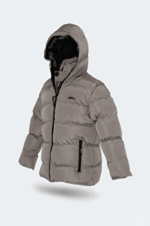 Slazenger NEONS IN Unisex Çocuk Mont &amp; Kaban Taş Gri