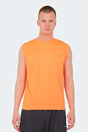 Slazenger RAJYA Erkek Kolsuz Turuncu Tişört