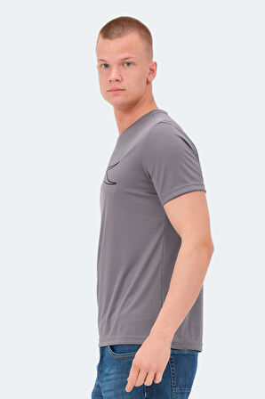 Slazenger NELLE IN Erkek  Koyu Gri Tişört