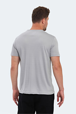 Slazenger NELLE IN Erkek  Gri Tişört