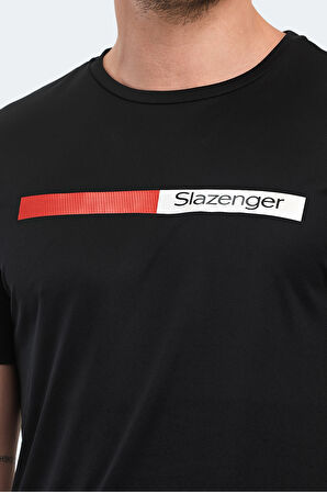 Slazenger NELS IN Erkek Tişört Siyah