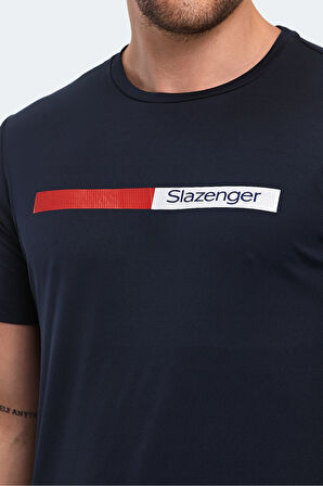 Slazenger NELS IN Erkek  Lacivert Tişört