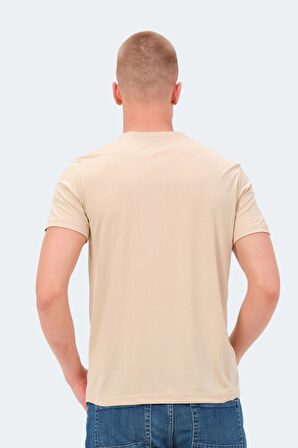 Slazenger NELS IN Erkek  Bej Tişört