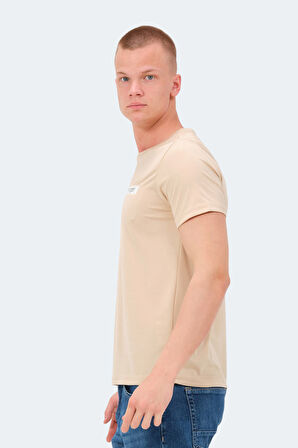 Slazenger NELS IN Erkek  Bej Tişört