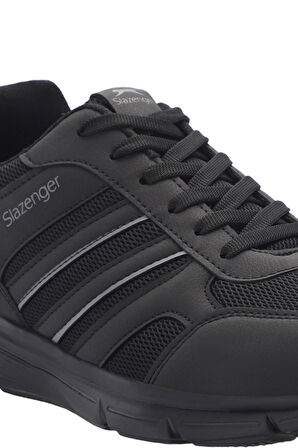 Slazenger EFRAT Büyük Beden Erkek Sneaker Ayakkabı Siyah / Siyah