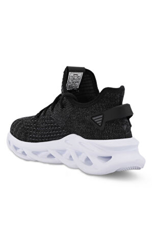 Slazenger AACHEN IN Erkek Sneaker Ayakkabı Siyah / Koyu Gri