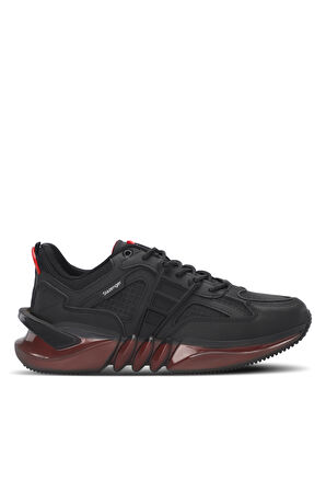 Slazenger ZENITH Erkek Sneaker Ayakkabı Siyah / Kırmızı