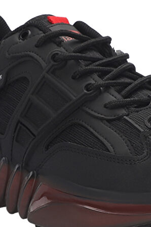 Slazenger ZENITH Erkek Sneaker Ayakkabı Siyah / Kırmızı