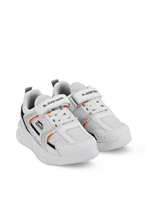 Slazenger KENDALL Unisex Çocuk Sneaker Ayakkabı Beyaz / Turuncu