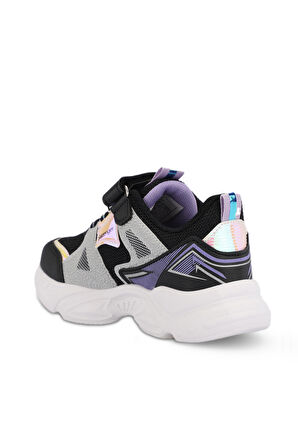 Slazenger NELSON Kız Çocuk Sneaker Ayakkabı Siyah / Mor