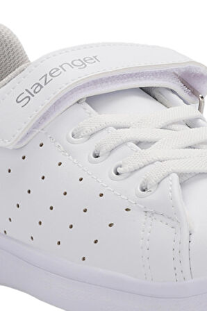 Slazenger PIANO I Çocuk Cırt Cırtlı Beyaz Günlük Spor Ayakkabısı