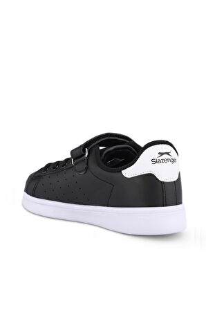 Slazenger PIANO I Çocuk Cırt Cırtlı Siyah / Beyaz Günlük Spor Ayakkabısı