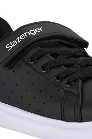 Slazenger PIANO I Çocuk Cırt Cırtlı Siyah / Beyaz Günlük Spor Ayakkabısı
