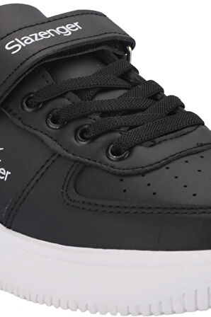 Slazenger PASCHAL I Unisex Çocuk Sneaker Ayakkabı Siyah / Beyaz
