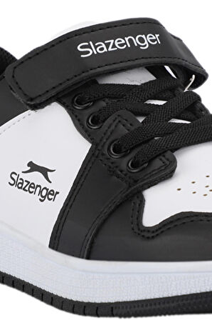Slazenger PRINCE I Çocuk Cırt Cırtlı Beyaz / Siyah Günlük Spor Ayakkabısı