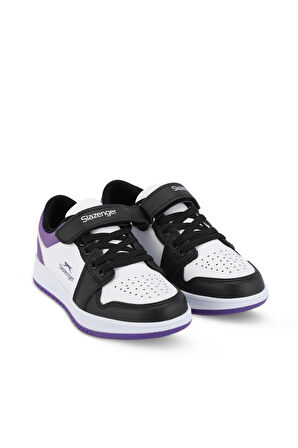 Slazenger PRINCE I Çocuk Cırt Cırtlı Beyaz / Mor Günlük Spor Ayakkabısı