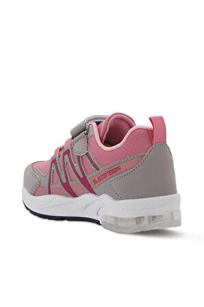 Slazenger ELIPS Unisex Çocuk Sneaker Ayakkabı Gri / Pembe