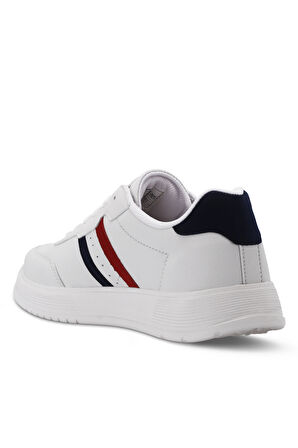 Slazenger ZIPPER I Erkek Sneaker Ayakkabı Beyaz / Lacivert / Kırmızı