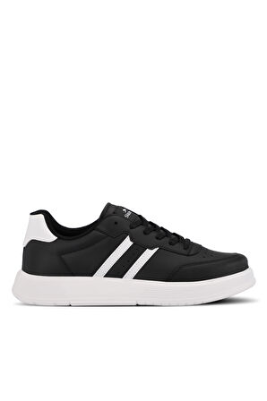 Slazenger ZIPPER I Erkek Sneaker Ayakkabı Siyah / Beyaz