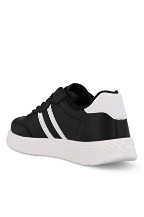 Slazenger ZIPPER I Erkek Sneaker Ayakkabı Siyah / Beyaz