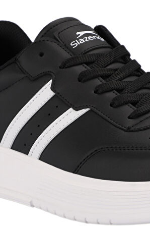 Slazenger ZIPPER I Erkek Sneaker Ayakkabı Siyah / Beyaz