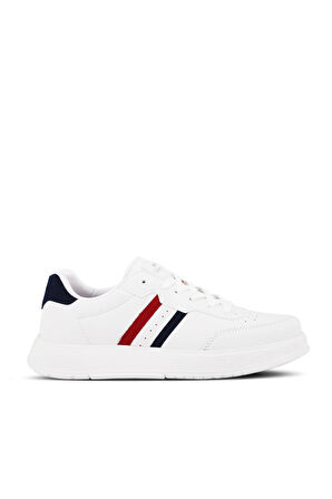 Slazenger ZIPPER I Kadın  Beyaz / Lacivert / Kırmızı Günlük Spor Ayakkabısı