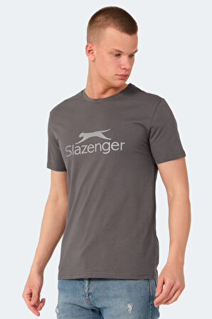 Slazenger VEERA IN Erkek Tişört Koyu Gri