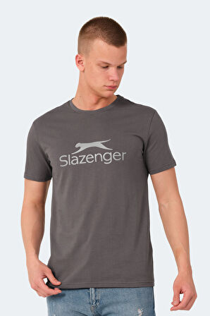 Slazenger VEERA IN Erkek Tişört Koyu Gri