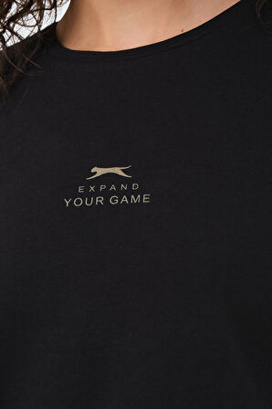 Slazenger VIRAJ Kadın  Siyah Tişört