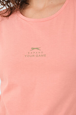 Slazenger VIRAJ Kadın  Somon Tişört