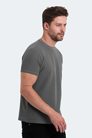 Slazenger VELVEL Erkek  Koyu Gri Tişört