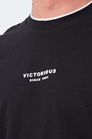 Slazenger VRENI Erkek  Siyah Tişört