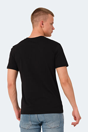 Slazenger VESELA Erkek Cepli Siyah Tişört
